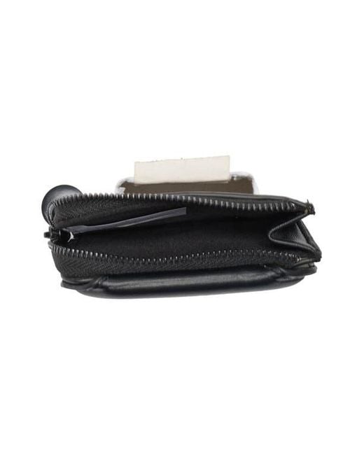 Steve Madden Black Small Card Wallet Wristlet