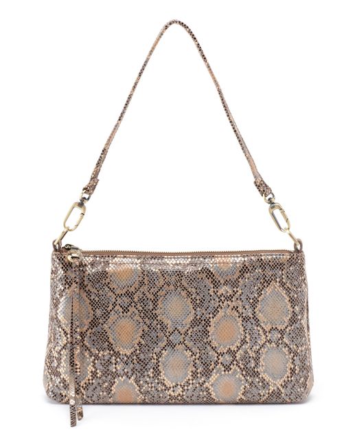 Hobo International Darcy Convertible Leather Crossbody Bag In Metal