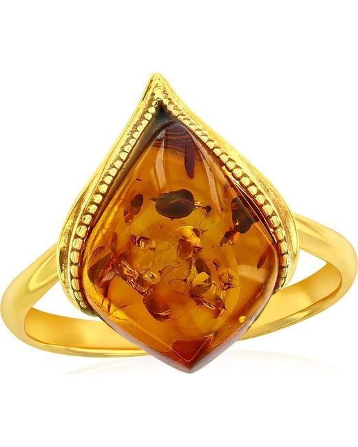 Simona Orange Marquise Cut Ring