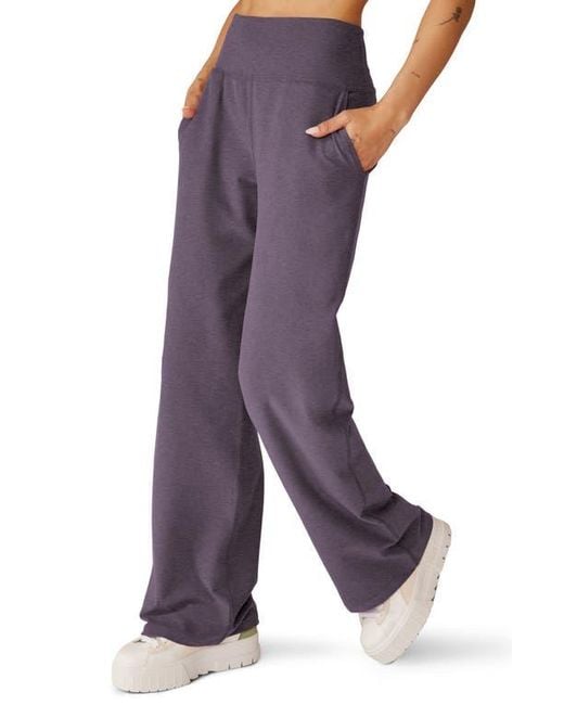 Beyond Yoga Purple Space Dye Wide Leg Pants