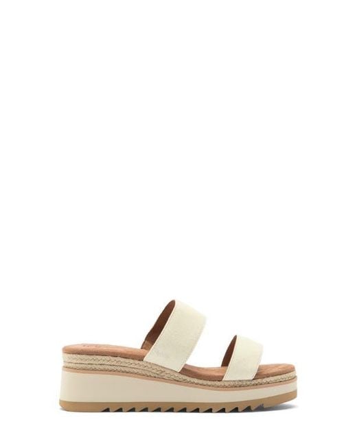 TOMS Metallic Lilo Platform Wedge Sandal