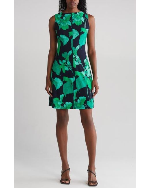 Tommy Hilfiger Jersey Island Leaf Shift Dress in Green | Lyst