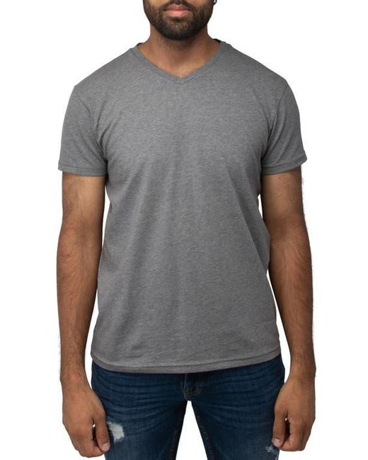 Xray Jeans Gray V-Neck Flex T-Shirt for men