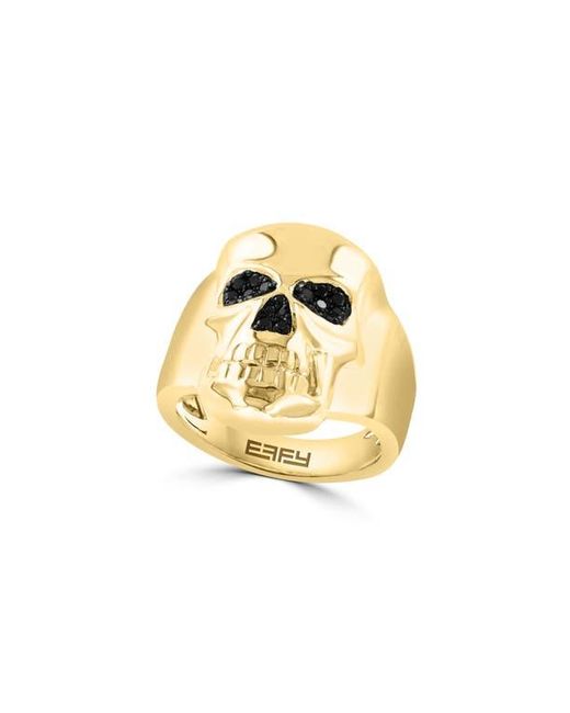 Effy Metallic Spinel Skull Ring for men