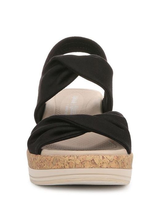 LifeStride Black Riley Slingback Wedge