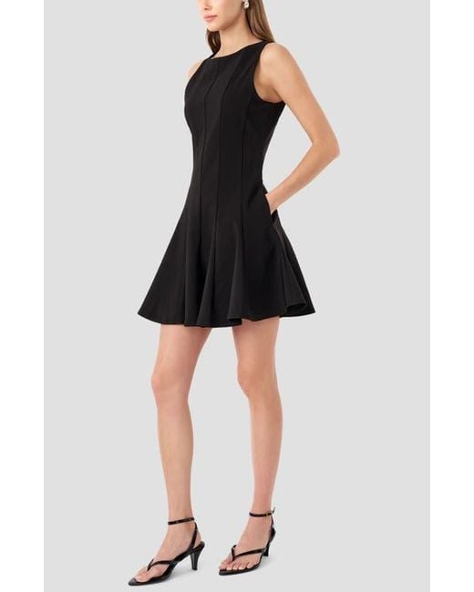 Rebecca Minkoff Skater Dress in Black | Lyst Rebecca Minkoff Skater Dress in Black | Lyst