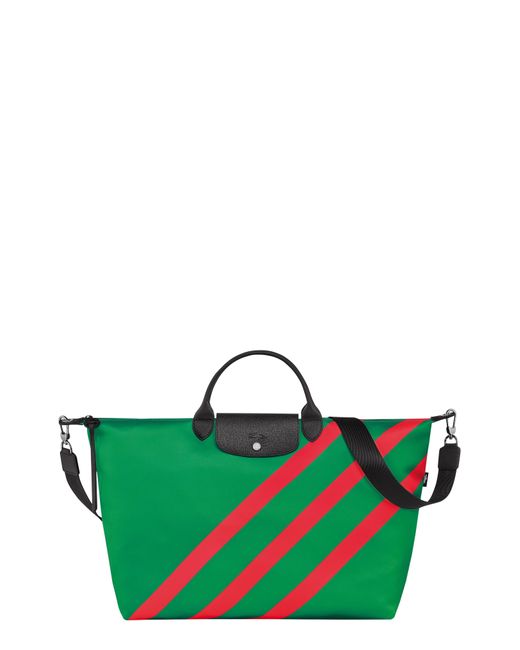 Longchamp Green Le Pliage Casaque Recycled Canvas Travel Bag
