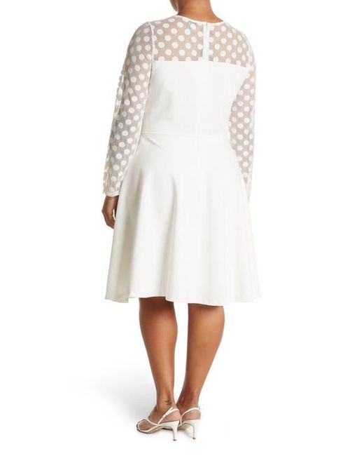 Love By Design White Mesh Sleeve Sweetheart Minidress