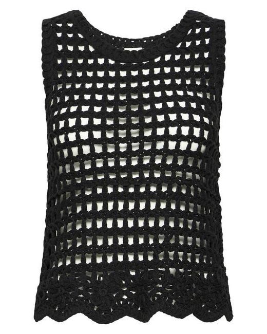 Ichi Black Knit Top