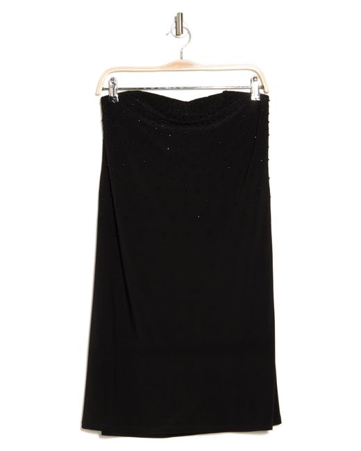 Marina Black Strapless Sheath Dress