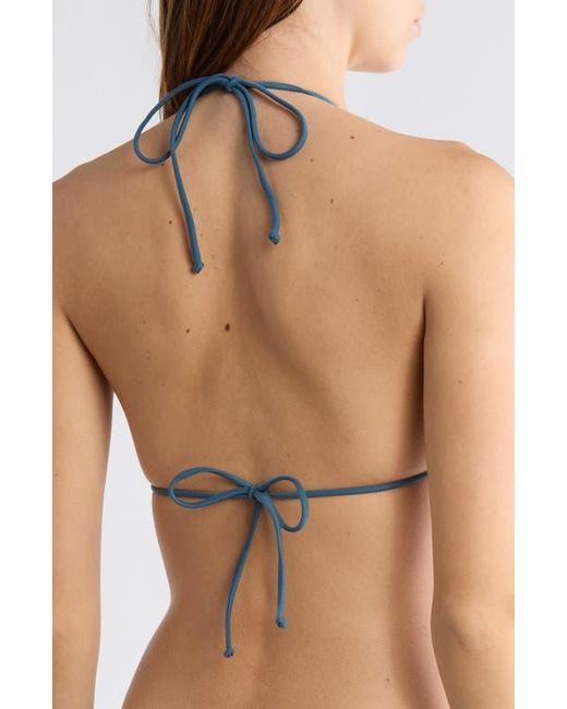 ViX Blue Triangle Bikini Top
