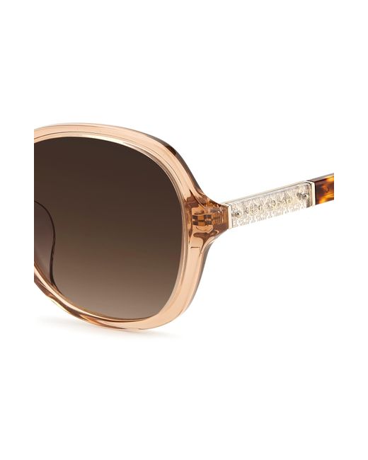 Kate Spade Brown 57mm Yaelfs Oversize Sunglasses