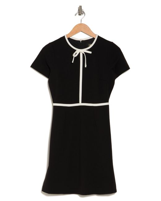 Alexia Admor Black Eira Short Sleeve A-line Dress