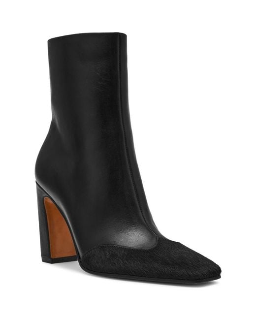 Steve Madden Black Lyle Cap Toe Bootie