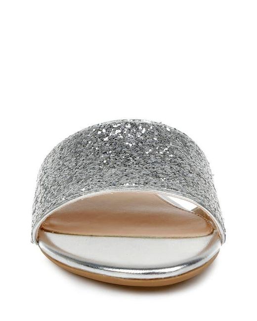 Badgley Mischka Multicolor Dillian Glitter Slide Sandal