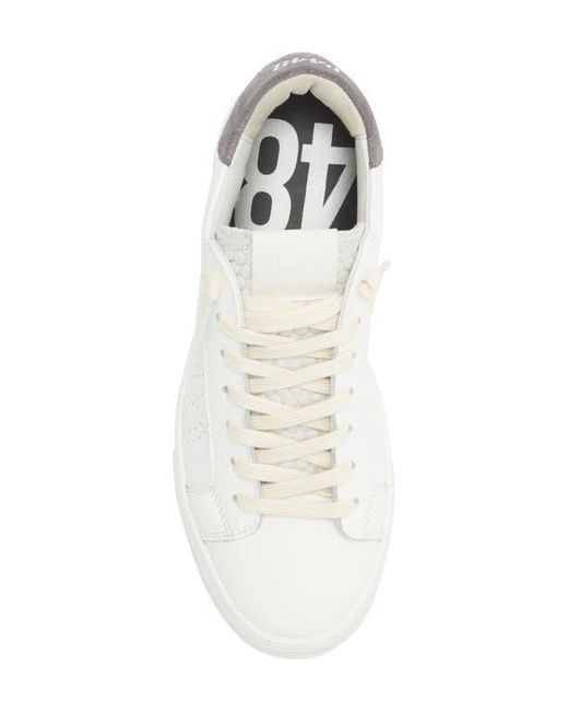 P448 White Thea Platform Sneaker