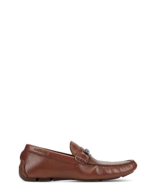 Kenneth Cole Brown Theme Bit Moc Toe Driving Loafer for men