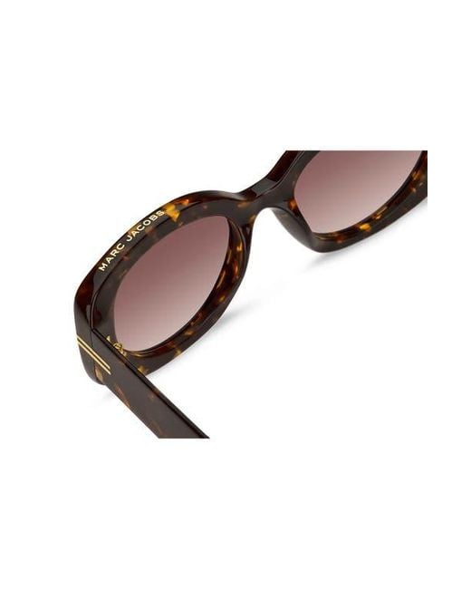 Marc Jacobs Brown 56Mm Gradient Rectangular Sunglasses