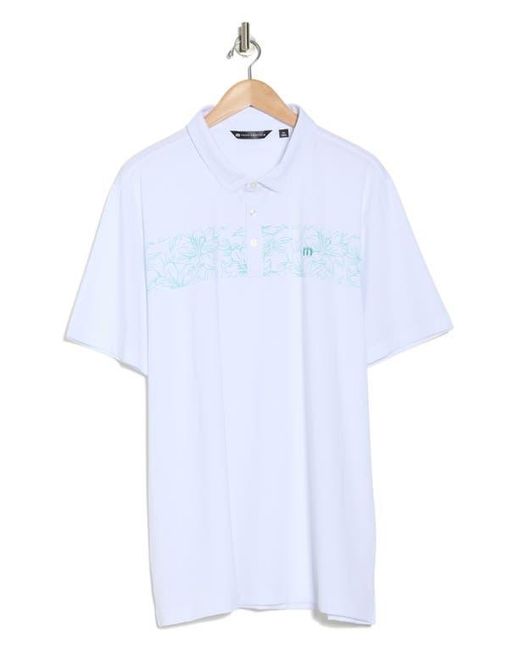 Travis Mathew Blue Round It Up Polo for men