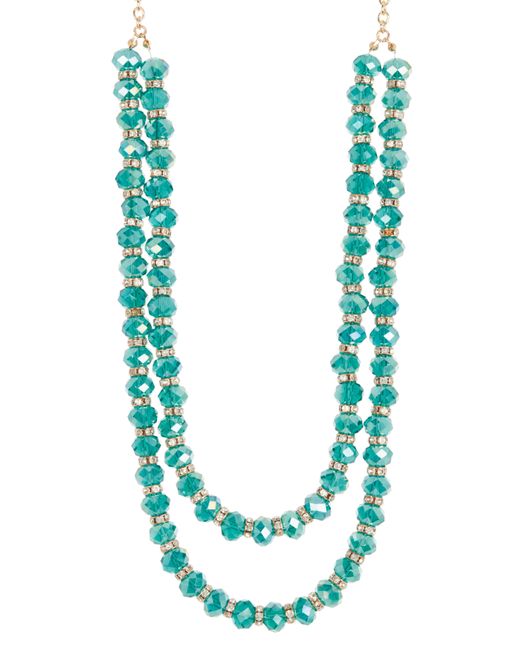 Tasha Blue Layered Beaded Necklace