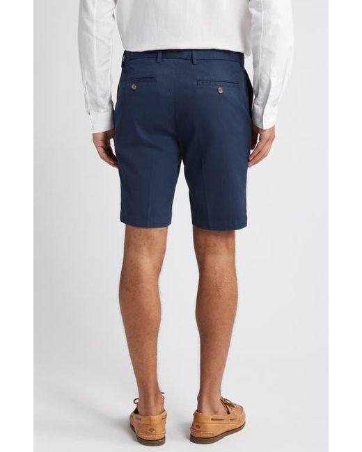 Scott Barber Blue Stretch Cotton & Silk Shorts for men