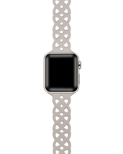 The Posh Tech White Lace Silicone Apple Watch® Watchband for men