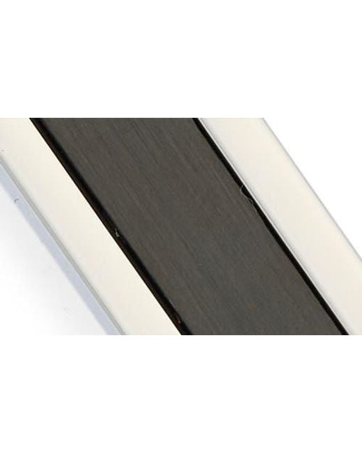 James Michael Black Insert Tie Bar for men