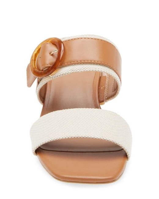 Nordstrom Rack Brown Blake Heeled Slide Sandal