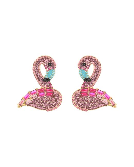 BaubleBar Pink Flamingo Earrings