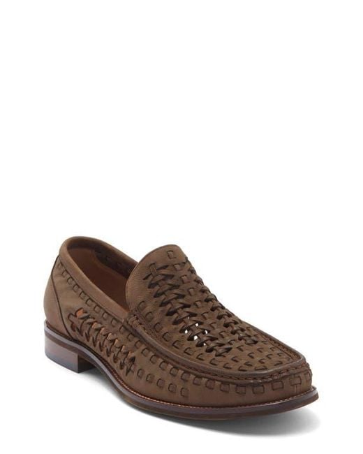 Steve Madden Brown Gaetano Woven Loafer for men