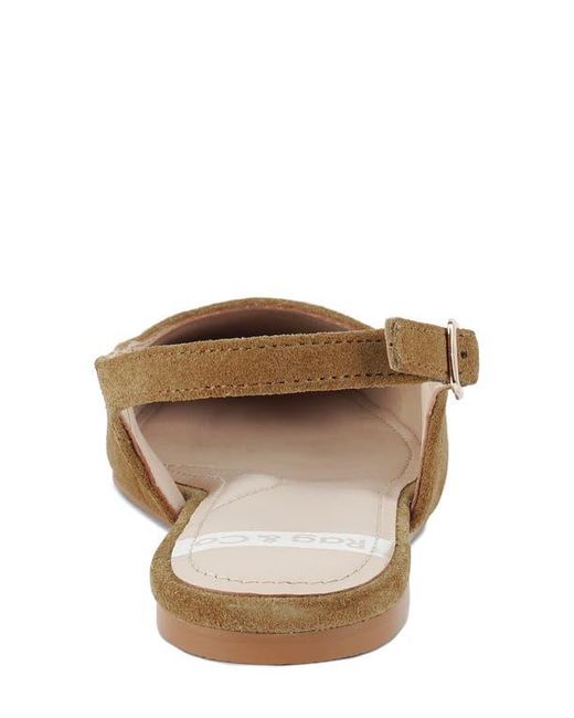Rag & Co Natural Sozani Slingback Flat