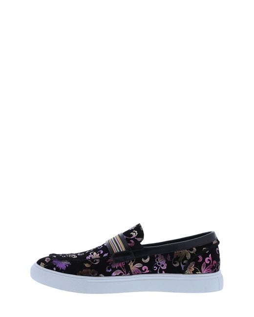 Robert Graham White Go-go Floral Slip-on Sneaker for men