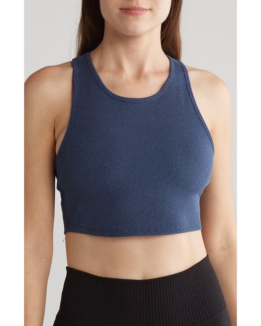 Threads For Thought Blue Kensi Ribbed Sports Bra