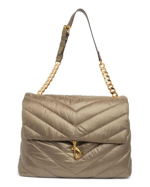 Rebecca Minkoff Quilted Nylon Tote Bag in Metallic Lyst