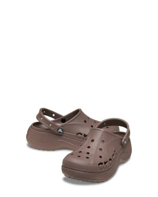 CROCSTM Brown Baya Platform Clog