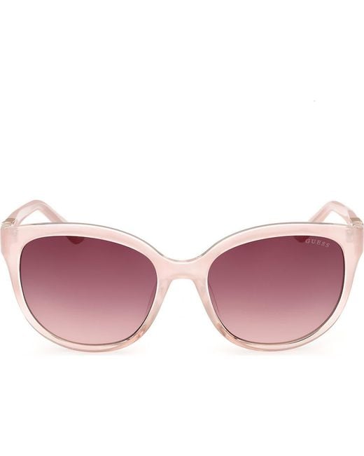 Guess Pink Round Sunglasses for men