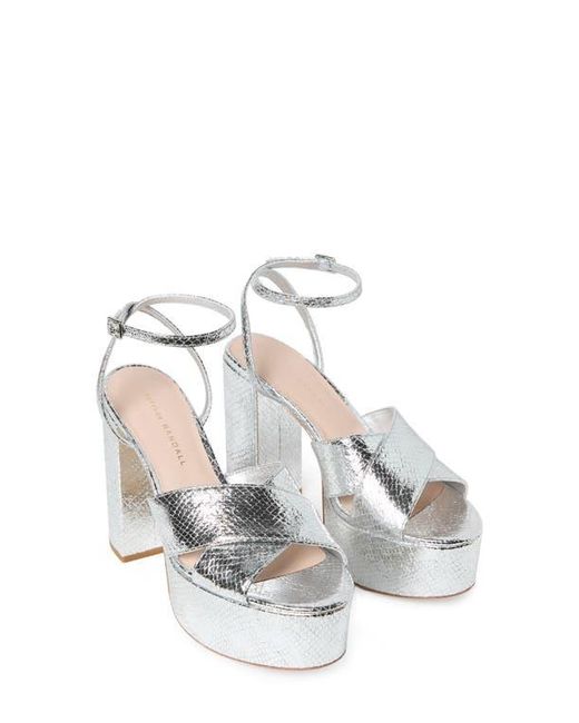 Loeffler Randall White Loretta Platform Sandal