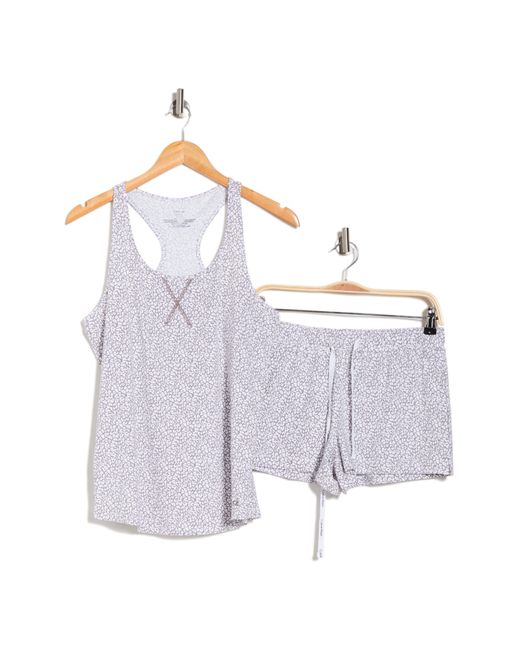 Calvin Klein Gray Jersey Tank & Shorts Pajama 2-piece Set