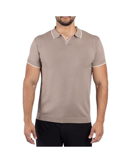 Xray Jeans Gray V-Neck Polo Sweater for men