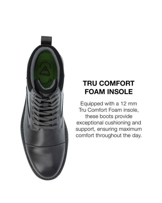 Vance Co. Black Fegan Cap Toe Boot for men