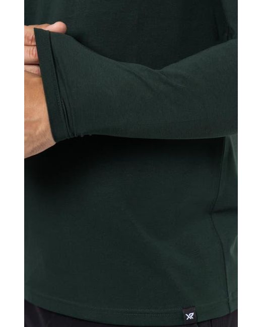 Xray Jeans Green Crewneck Long Sleeve T-Shirt for men