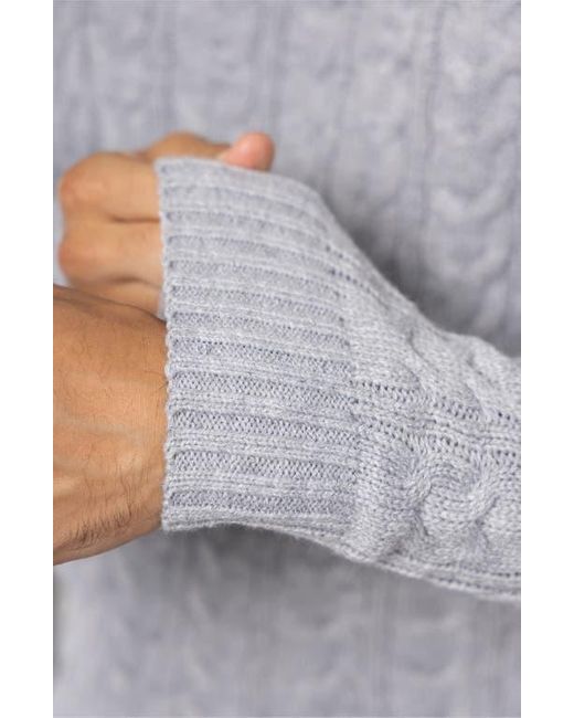 Xray Jeans Gray Cable Knit Turtleneck Sweater for men