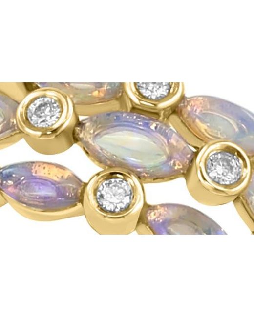 Effy Metallic Diamond & Opal Stacked Ring