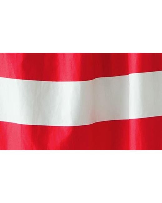 L.K.Bennett Red Ruby Bold Stripe Maxi Dress