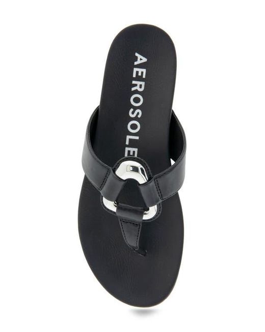 Aerosoles Black Fallon Harness Sandal