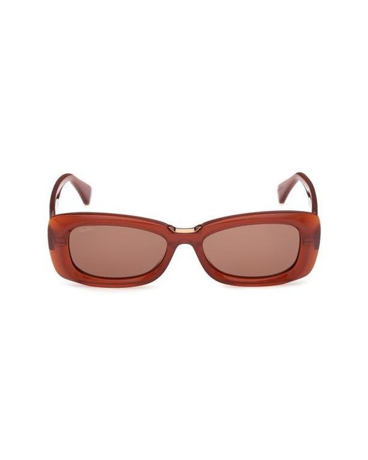 Max Mara Red 53Mm Rectangular Sunglasses for men