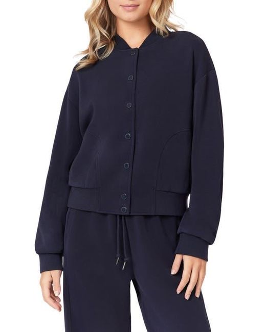 Scotch & Soda Blue Jersey Bomber Jacket