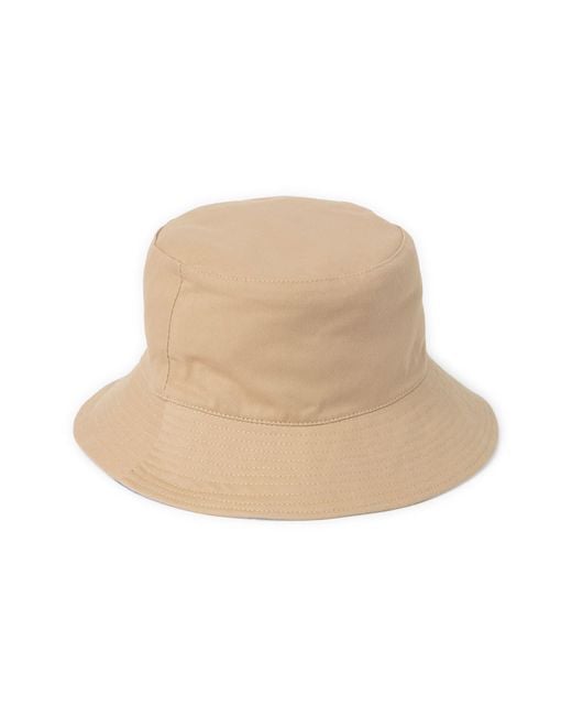 Vince Camuto Natural Reversible Bucket Hat