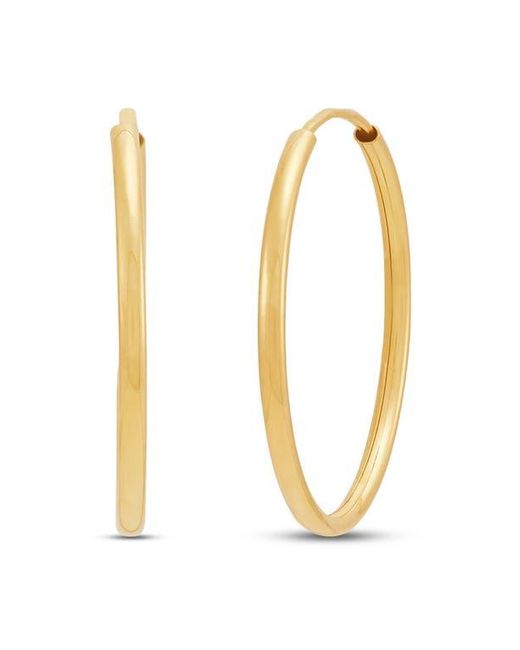 Frankie & Zoe Metallic Endless Huggie Hoop Earrings