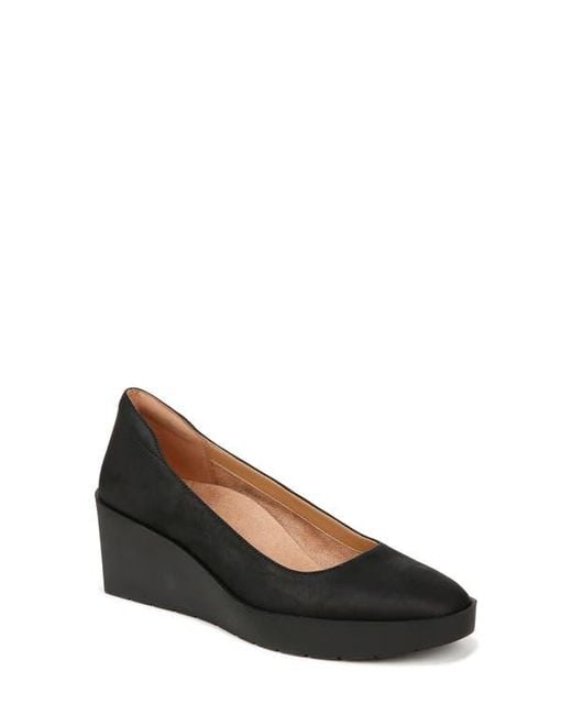 Vionic Black Sereno Wedge Pump